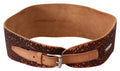 Scervino Street Elegant Brown Leather Fashion Belt