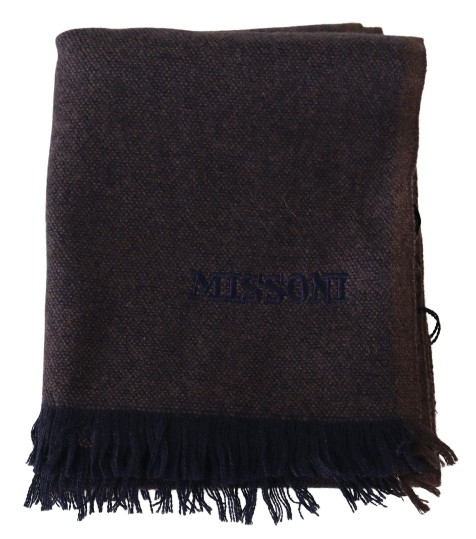 Bufanda Missoni Elegante Unisex de Cachemira con Flecos
