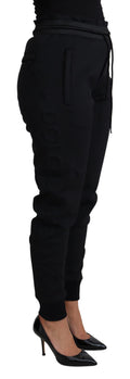 Dolce & Gabbana Elegant Black Jogger Trousers with Iconic Logo