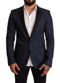 Dolce & Gabbana Elegant Blue Slim Fit Martini Blazer