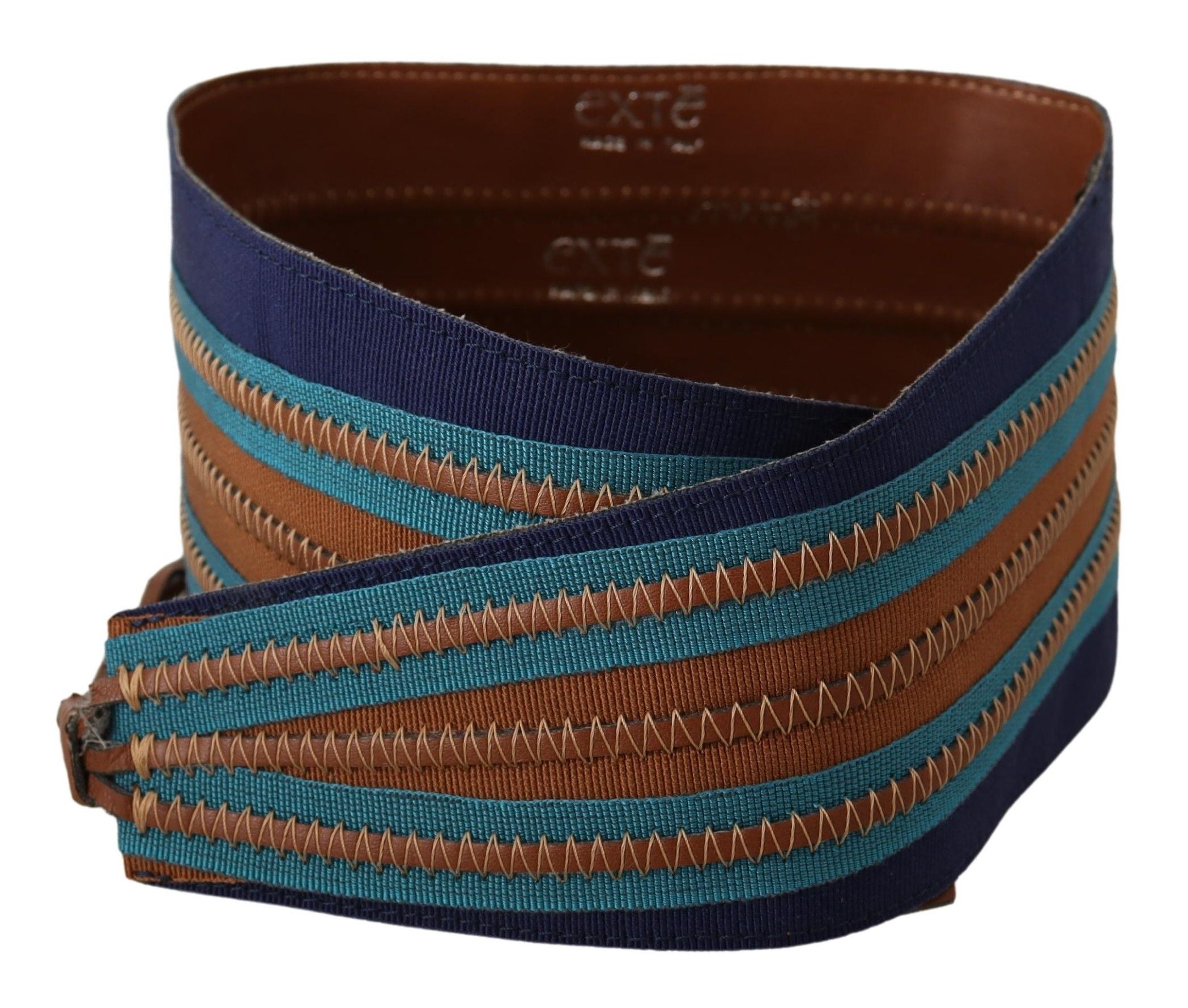 Exte Elegante Cinturón Multicolor de Cuero