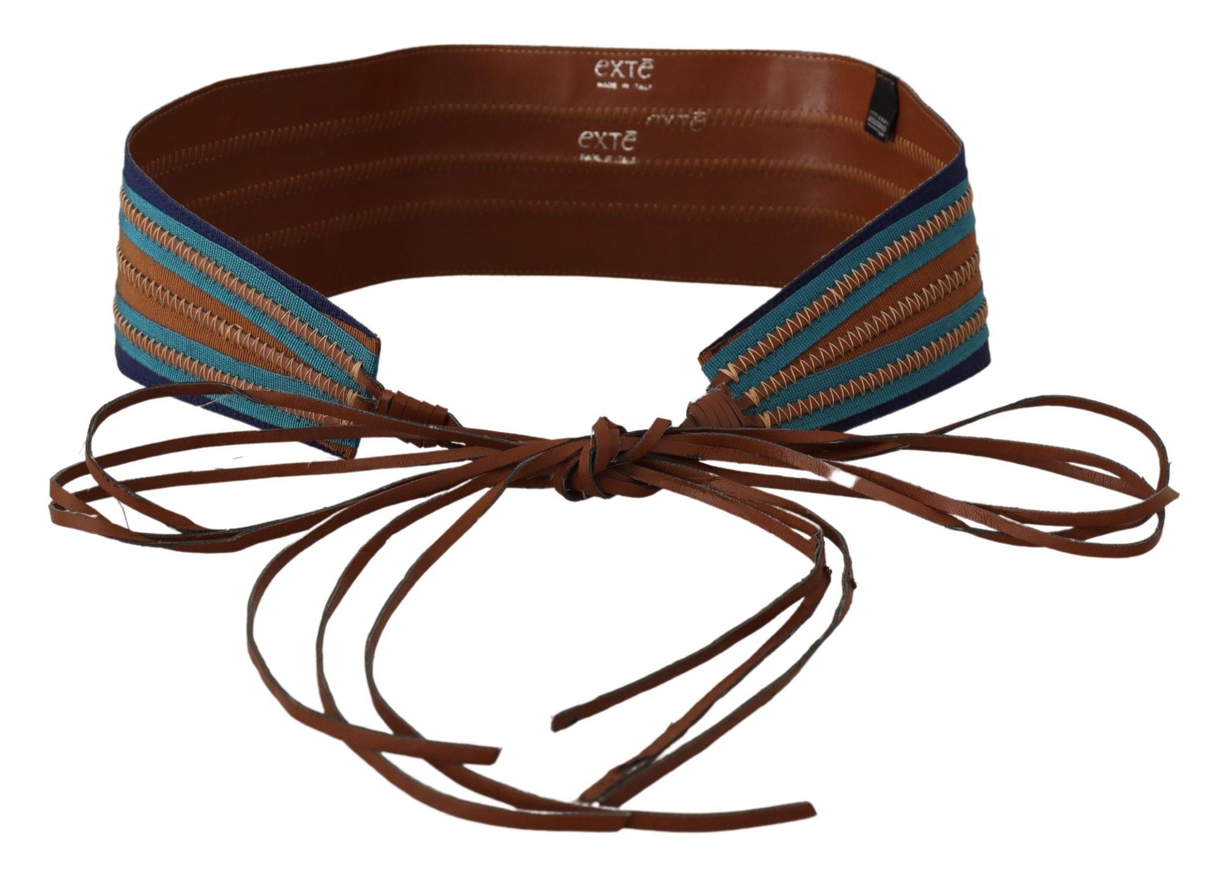 Exte Elegante Cinturón Multicolor de Cuero