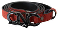 Costume National Elegant Blood Red Leather Belt