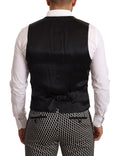 Traje de tres piezas de Dolce & Gabbana Elegant Martini de cuadros negros