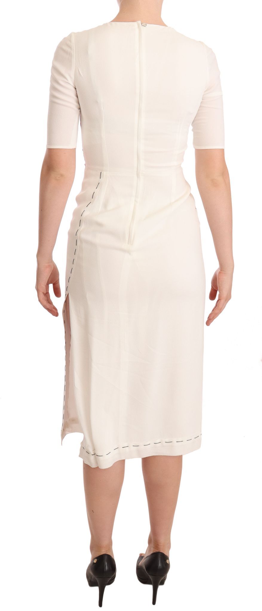 Vestido midi ceñido Dolce & Gabbana elegante con estampado floral