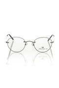 Frankie Morello Gray Metallic Unisex Eyeglass Frame
