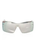 Frankie Morello Silver Metallic Women Sunglass