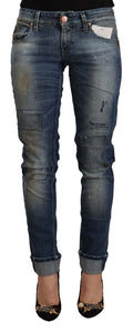Acht Chic Blue Washed Skinny Denim Serenade