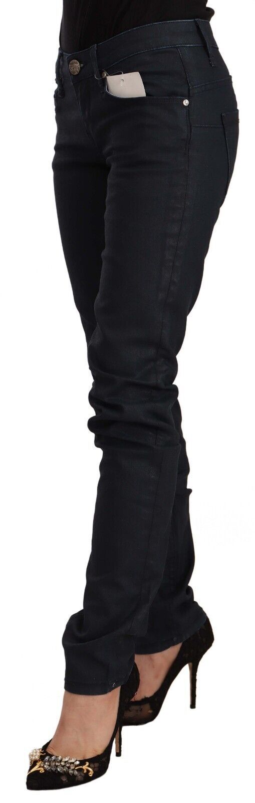 Vaqueros pitillo negros de talle bajo Acht Chic