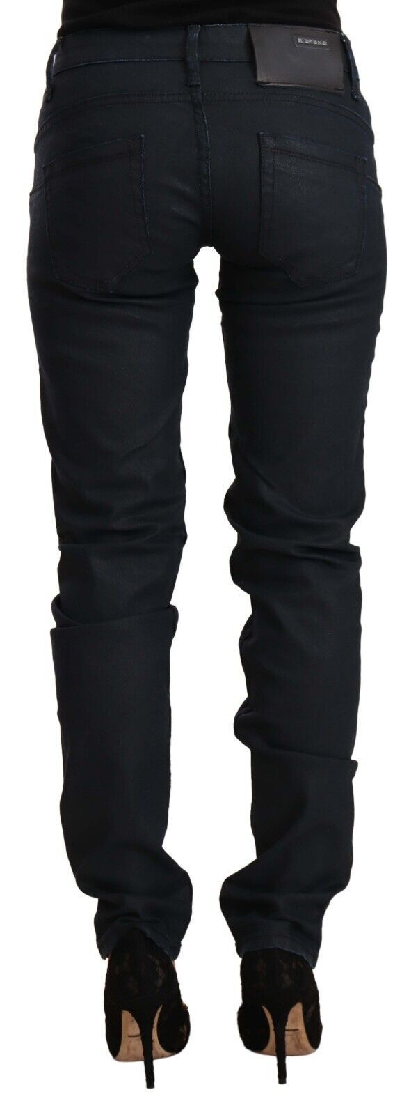 Vaqueros pitillo negros de talle bajo Acht Chic
