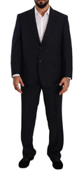 Domenico Tagliente Elegant Blue Two-Piece Deconstructed Suit