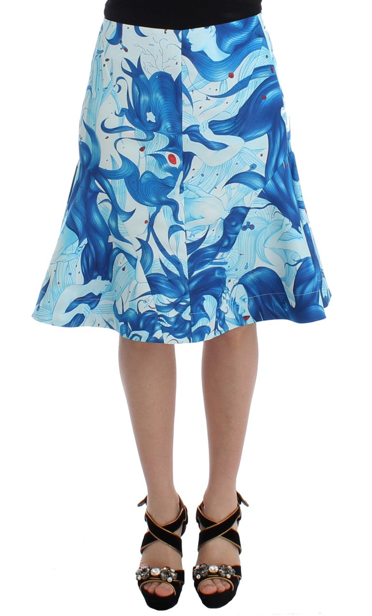 Falda a la rodilla Koonhor con estampado estilo fresco elegante