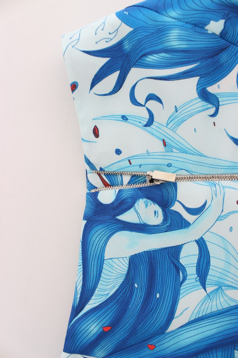 Falda a la rodilla Koonhor con estampado estilo fresco elegante