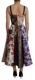 Vestido de mezcla de seda Patchwork Elegance de Dolce & Gabbana
