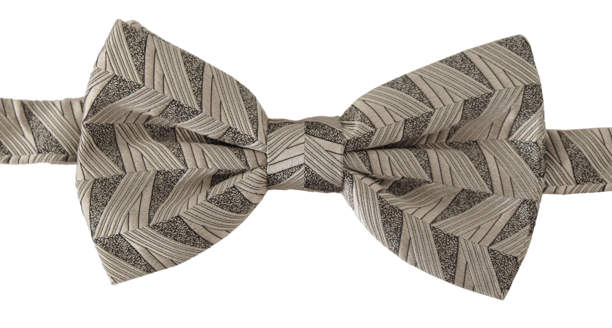 Pajarita elegante de seda gris de Dolce & Gabbana