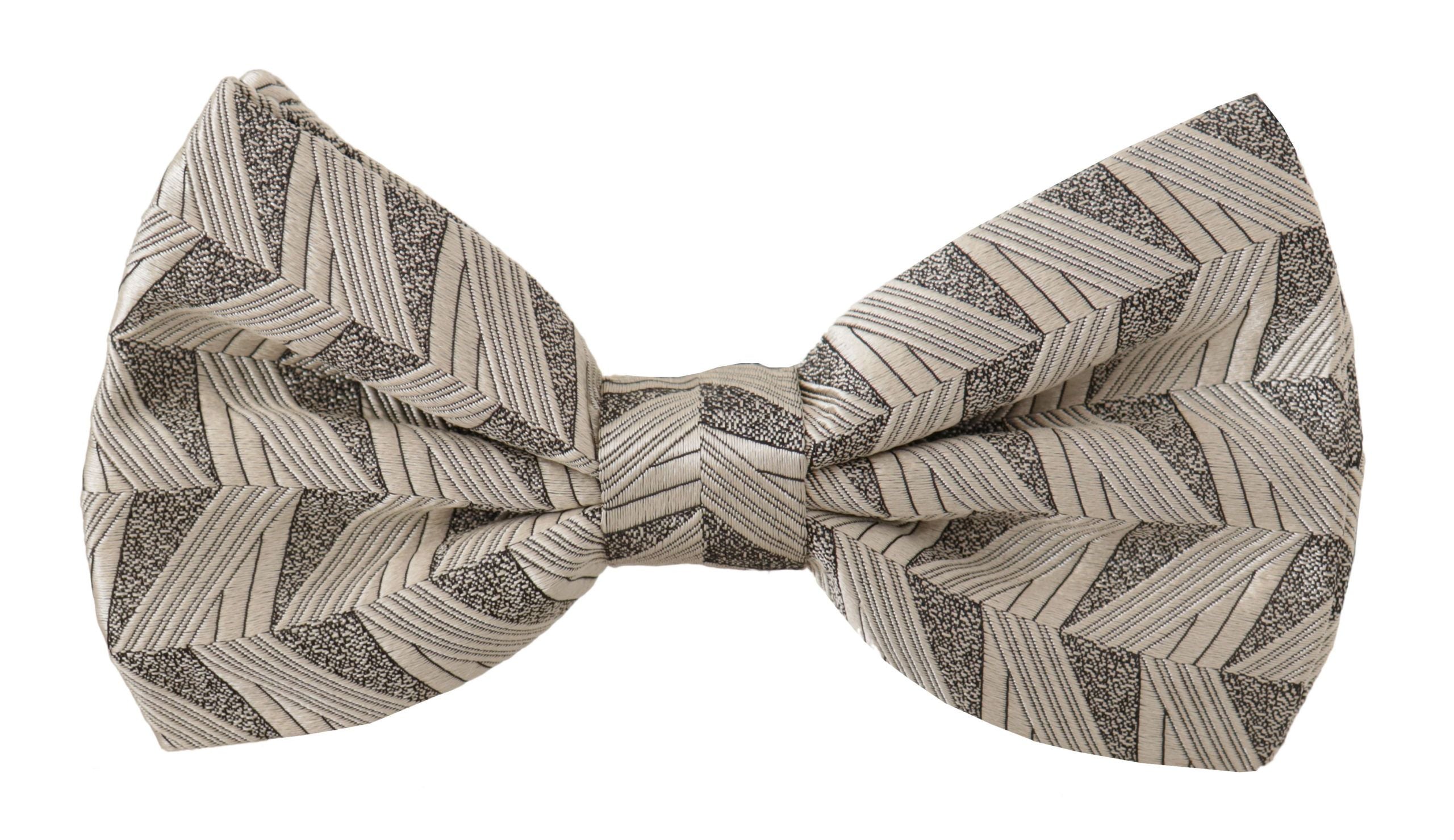 Pajarita elegante de seda gris de Dolce & Gabbana