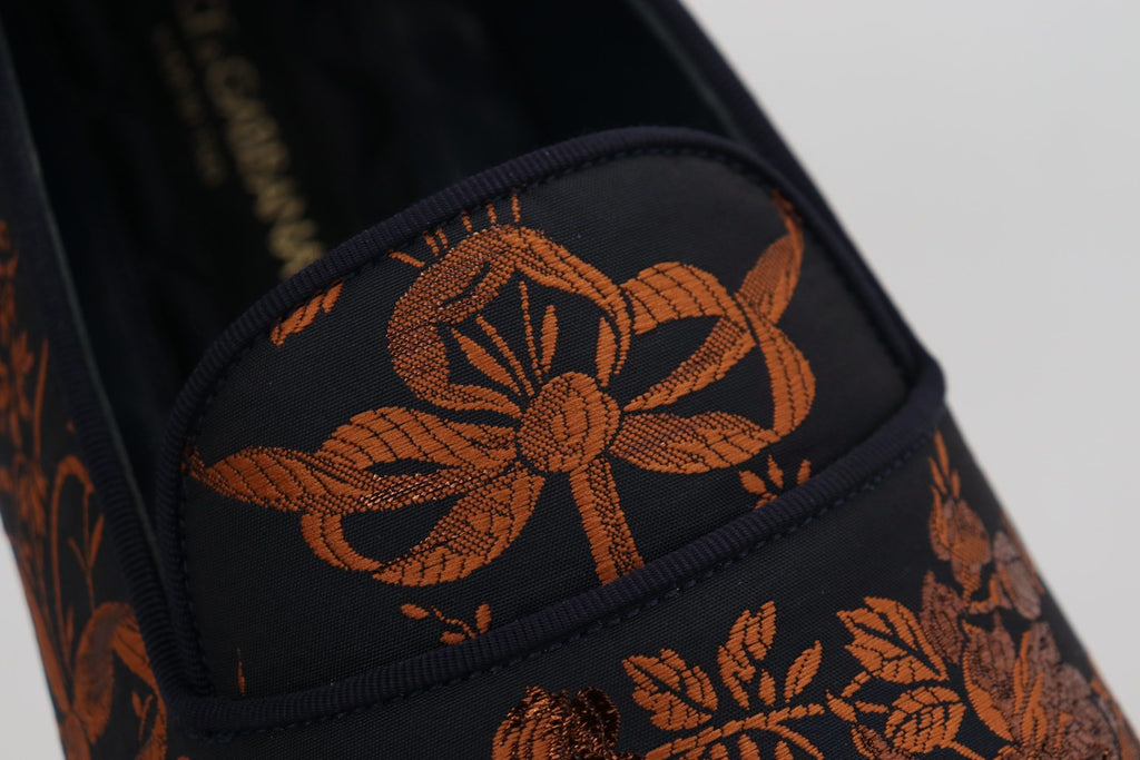 Mocasines Dolce & Gabbana elegantes florales sin cordones