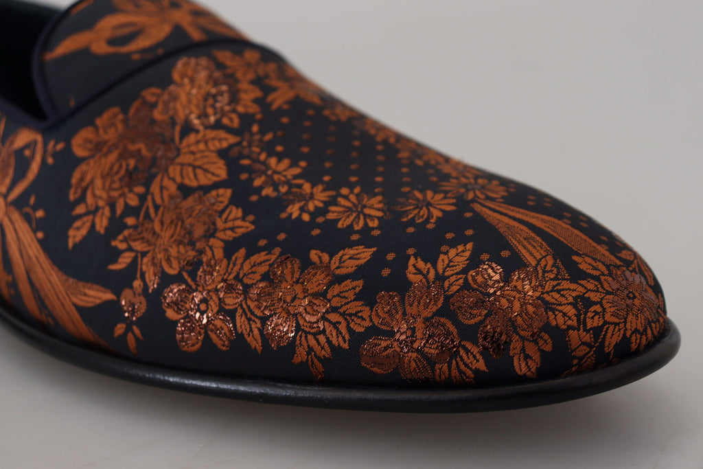 Mocasines Dolce & Gabbana elegantes florales sin cordones