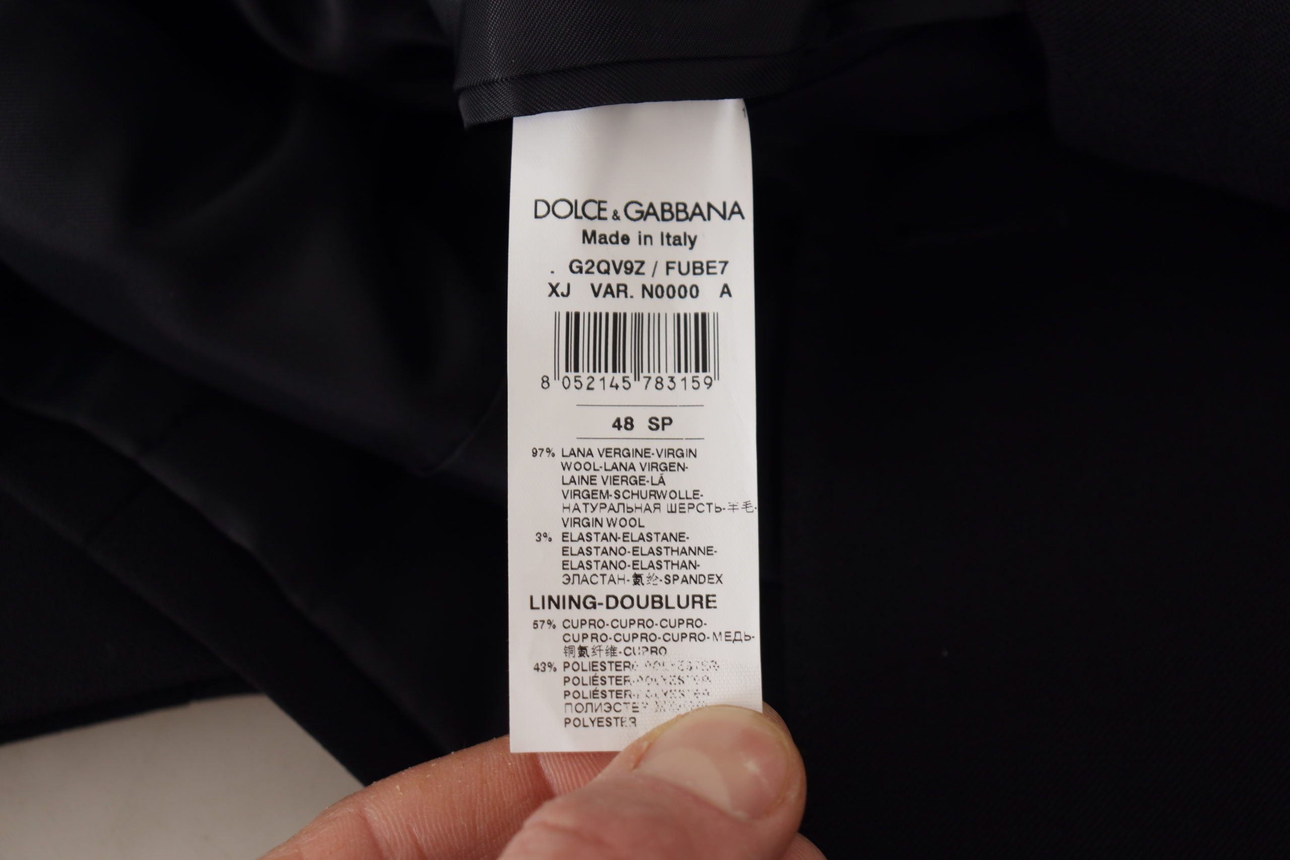 Blazer elegante de lana cruzado de Dolce & Gabbana