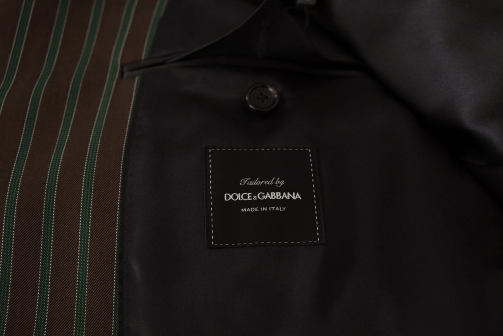 Blazer cruzado de rayas multicolor de Dolce & Gabbana