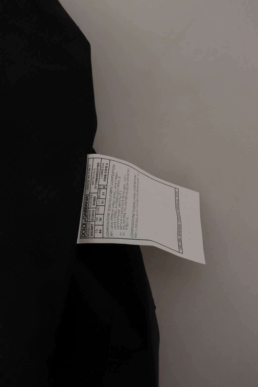 Blazer de dos piezas Martini elegante azul oscuro Dolce & Gabbana