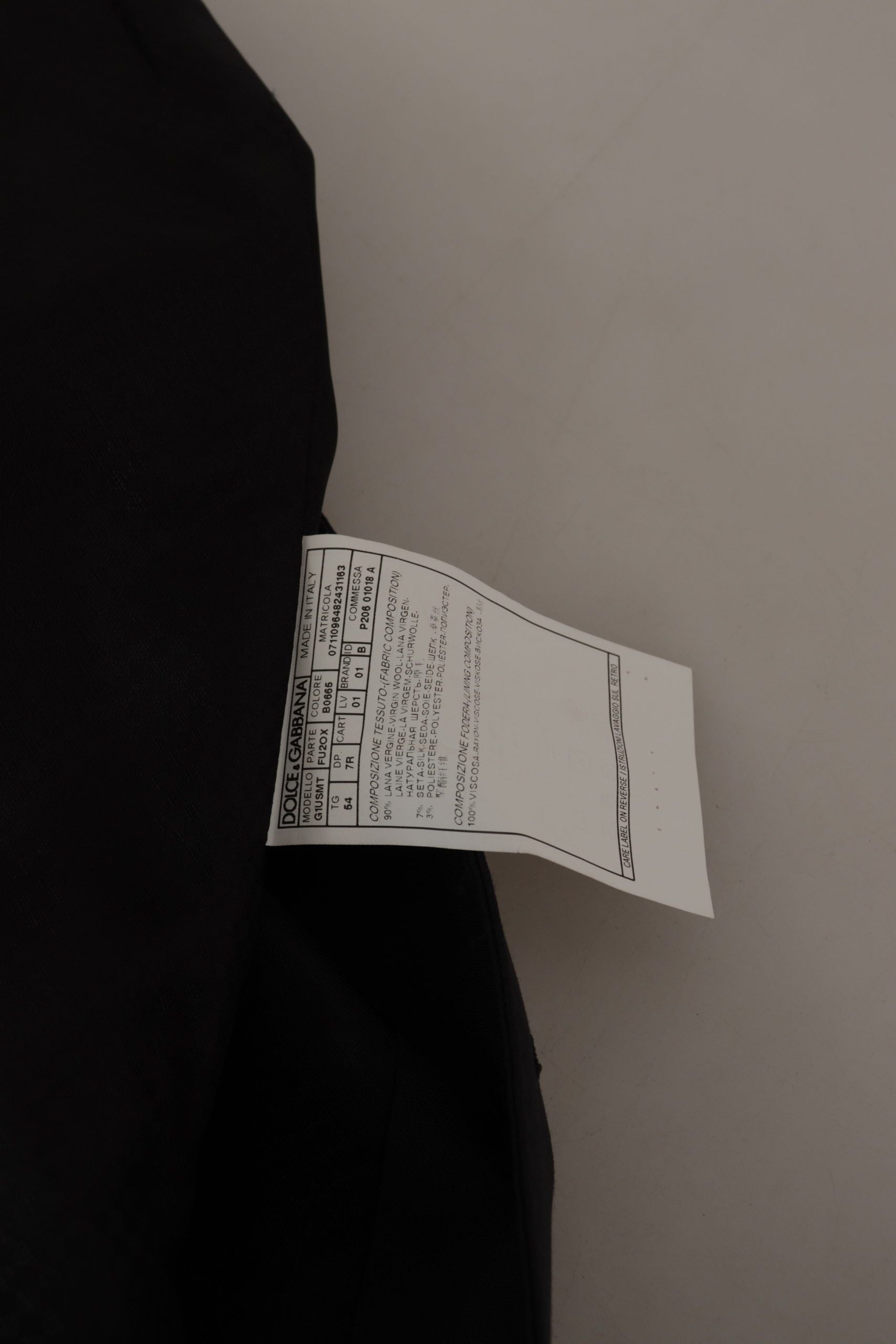 Blazer de dos piezas Martini elegante azul oscuro Dolce & Gabbana