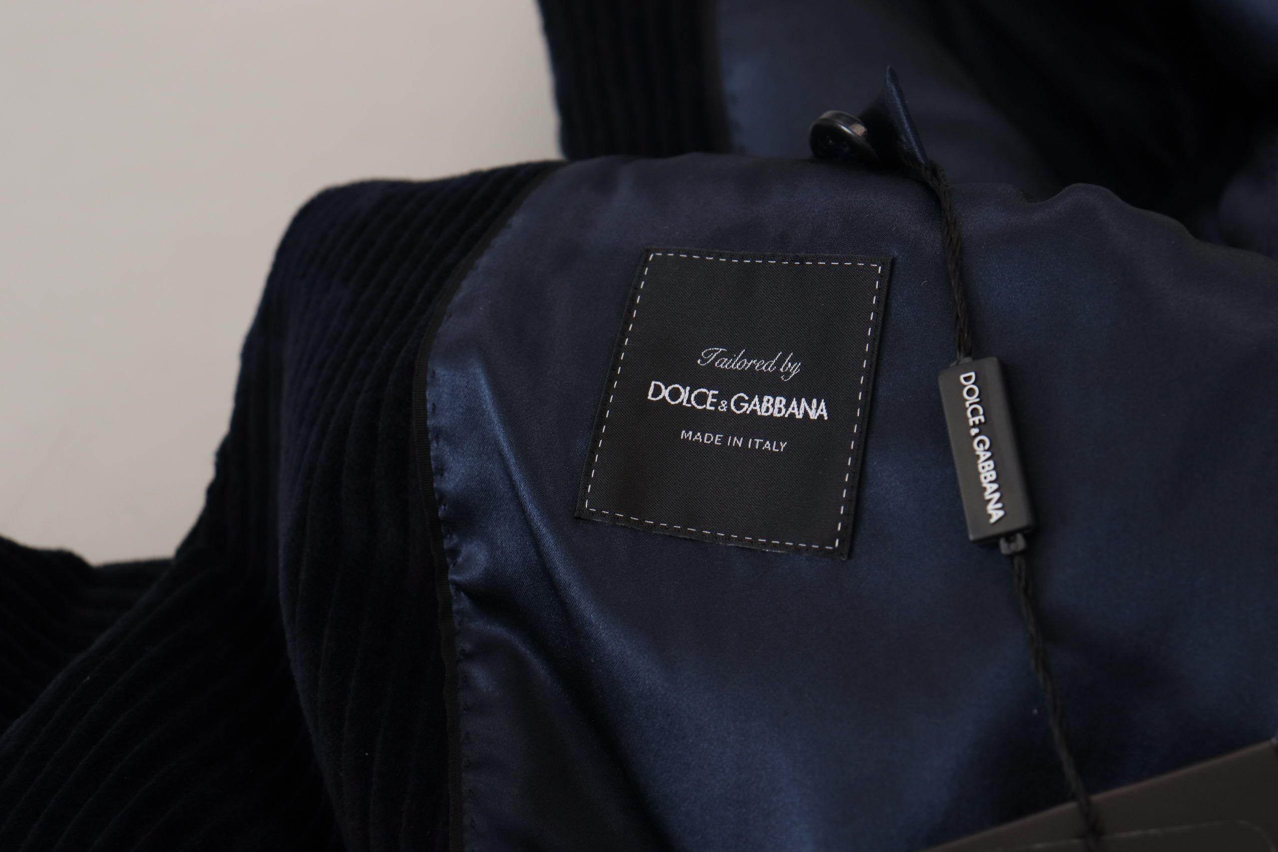 Cárdigan largo de algodón negro elegante de Dolce & Gabbana