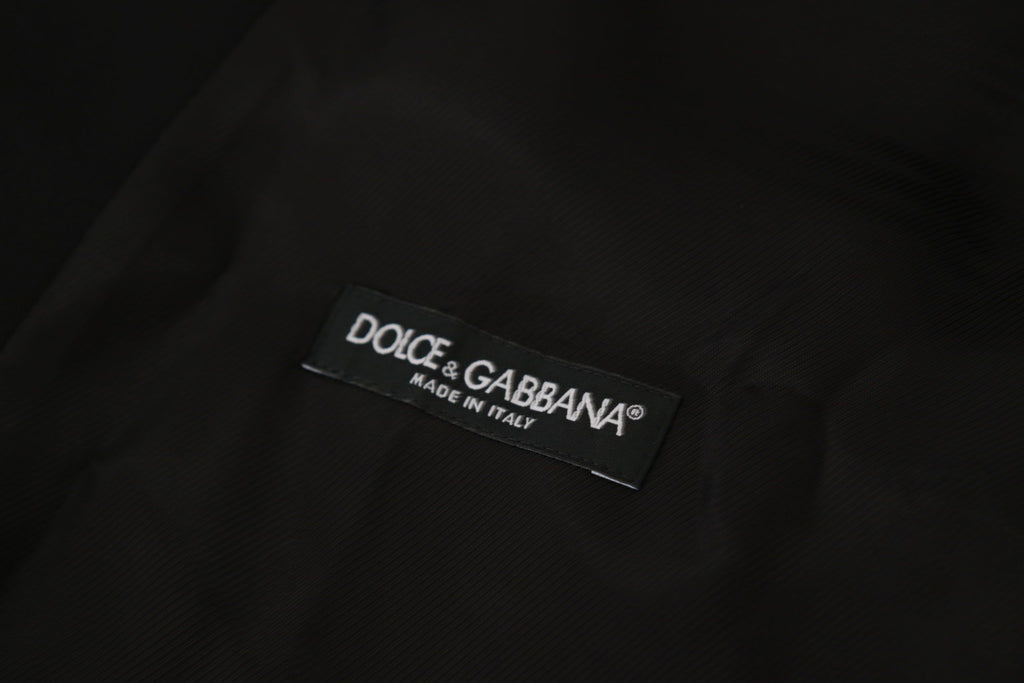 Conjunto de chaqueta y chaleco de esmoquin negro elegante de Dolce & Gabbana