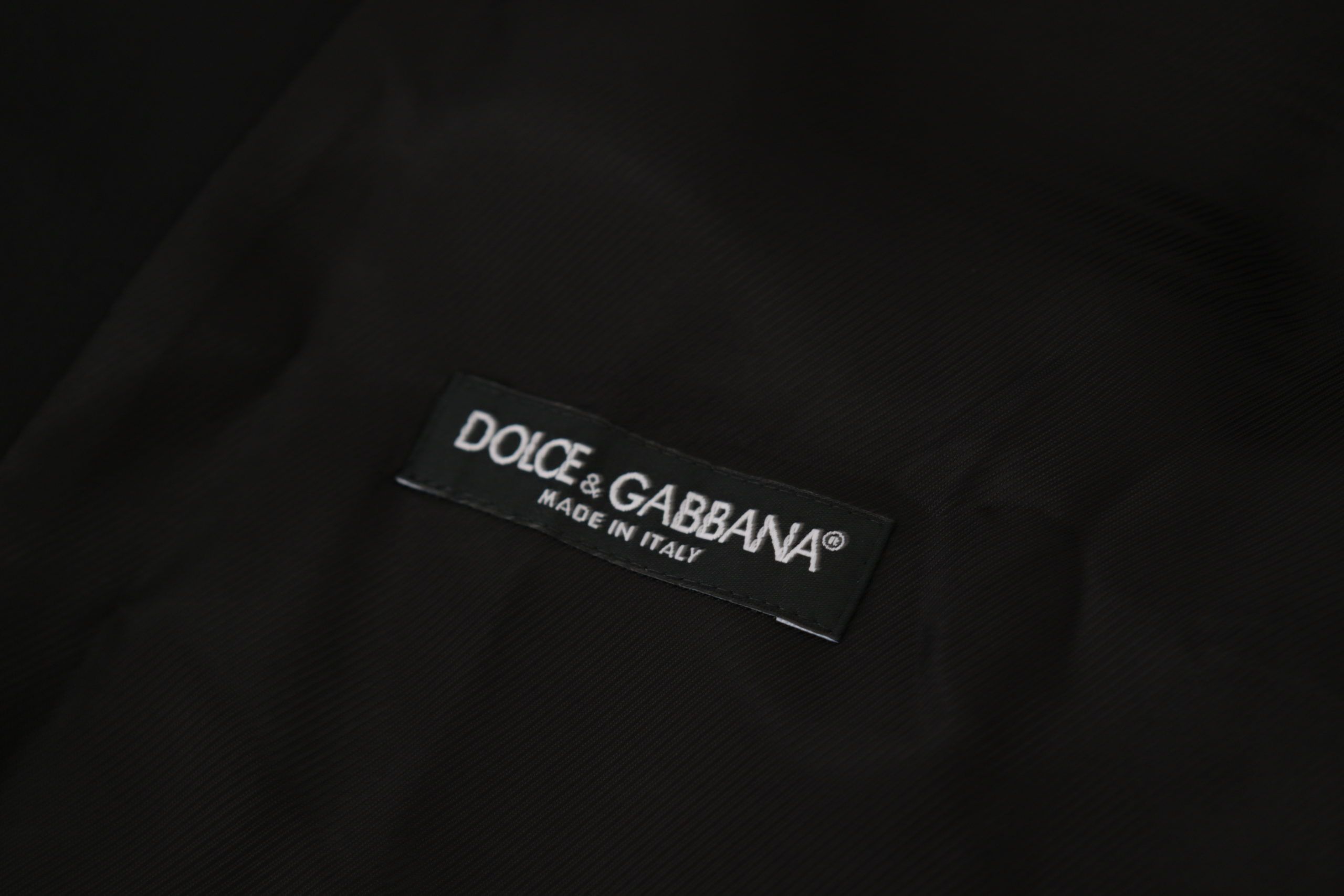 Conjunto de chaqueta y chaleco de esmoquin negro elegante de Dolce & Gabbana