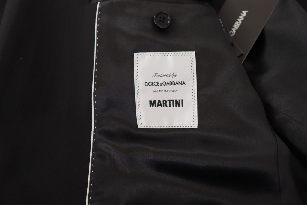 Blazer Dolce & Gabbana elegante negro de corte ajustado