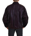 Chaqueta elegante burdeos con cuello de Dolce & Gabbana