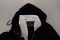 Chaqueta Bomber Negra Elegante Dolce & Gabbana con Capucha
