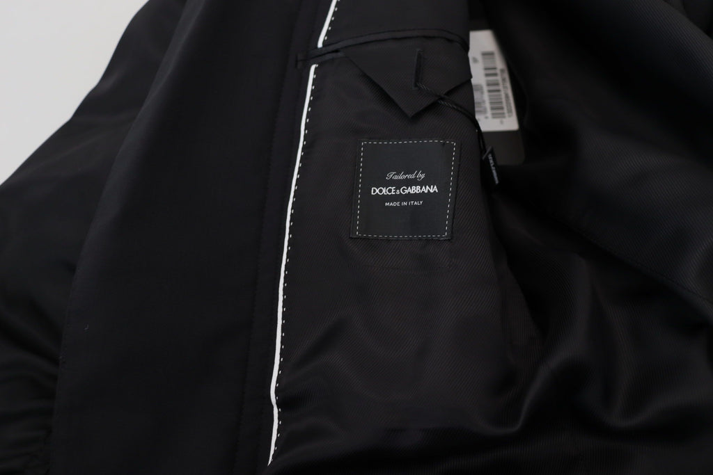 Chaqueta Dolce & Gabbana elegante de lana virgen negra