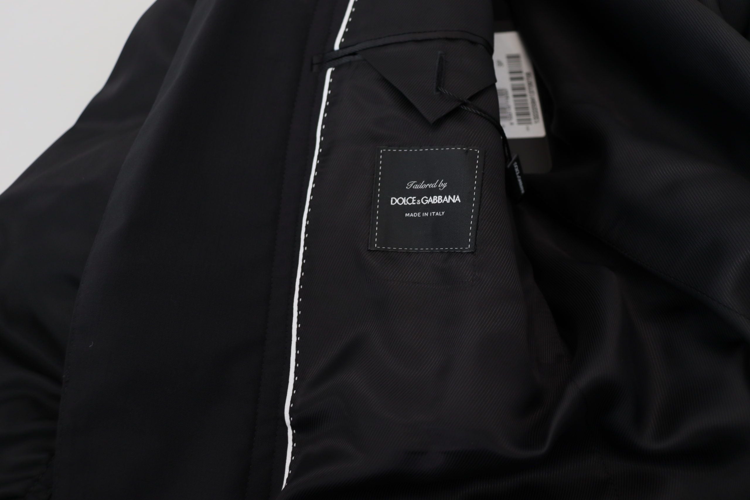Chaqueta Dolce & Gabbana elegante de lana virgen negra