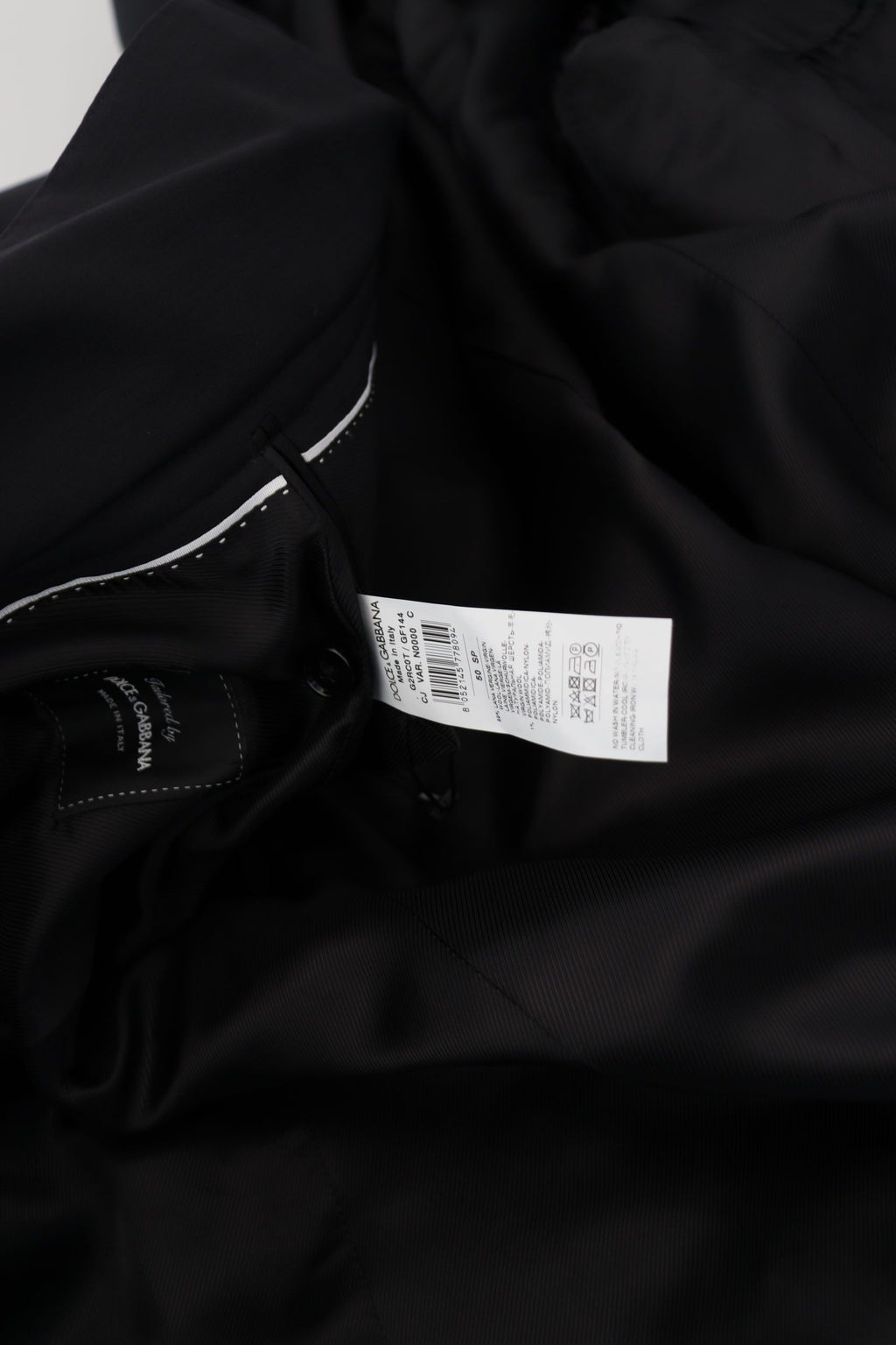 Chaqueta Dolce & Gabbana elegante de lana virgen negra