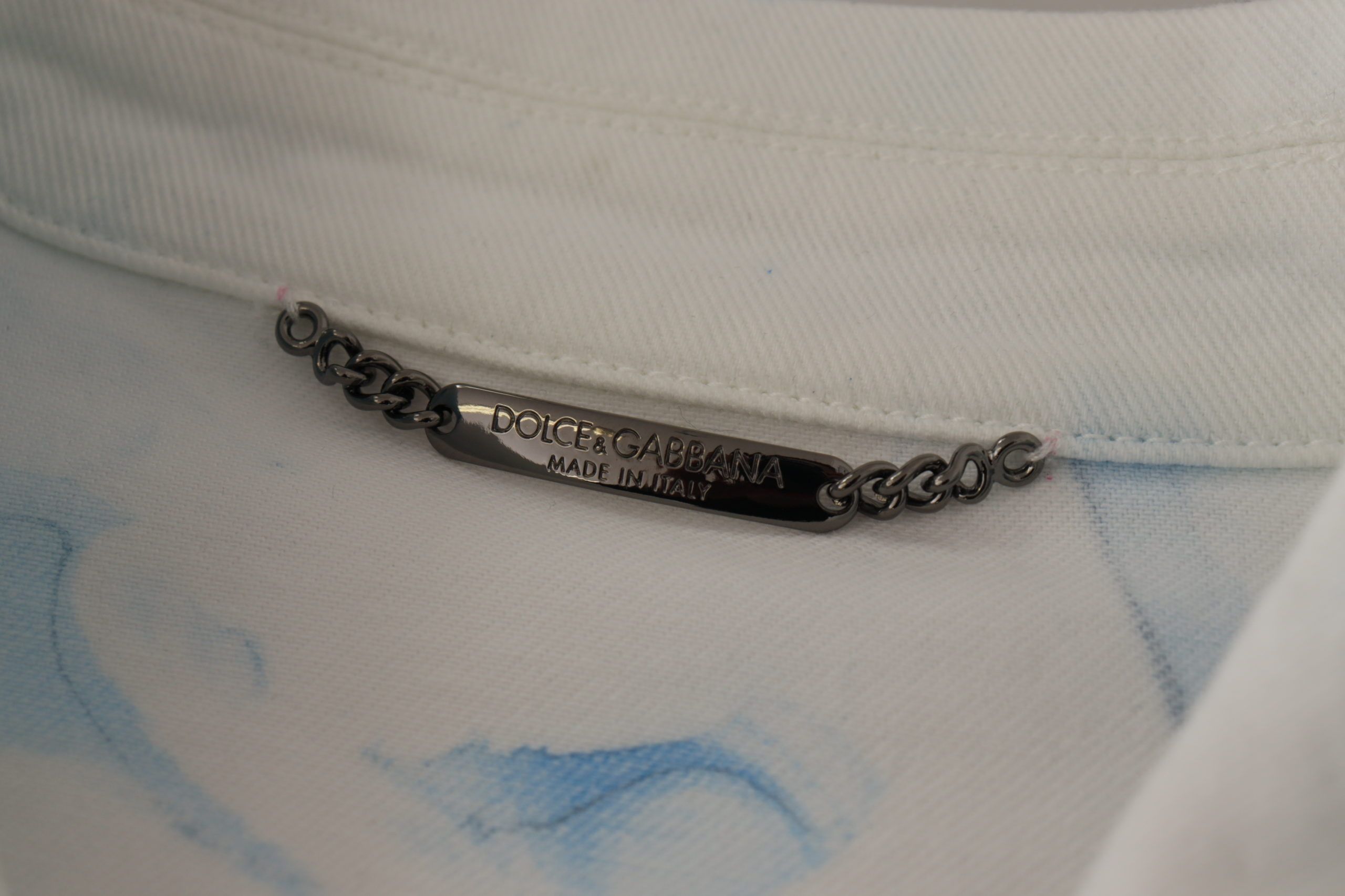 Chaqueta vaquera Dolce & Gabbana multicolor con logo bordado
