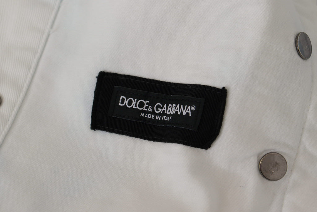 Chaqueta vaquera Dolce & Gabbana multicolor con logo bordado