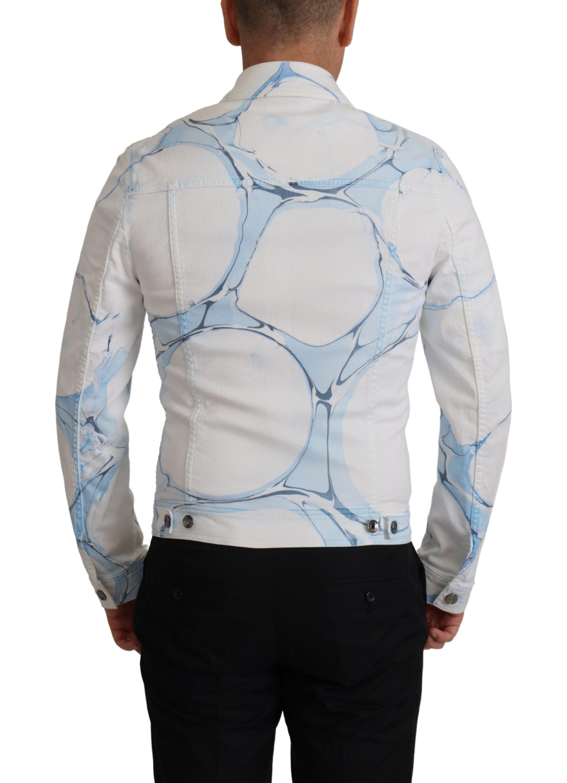 Chaqueta vaquera Dolce & Gabbana multicolor con logo bordado