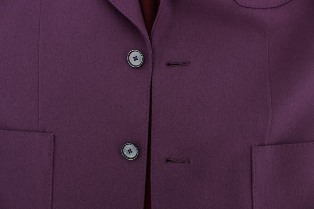 Blazer elegante de mezcla de cachemir y seda morada de Dolce & Gabbana