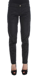 Ermanno Scervino Chic Black Regular Fit Trousers