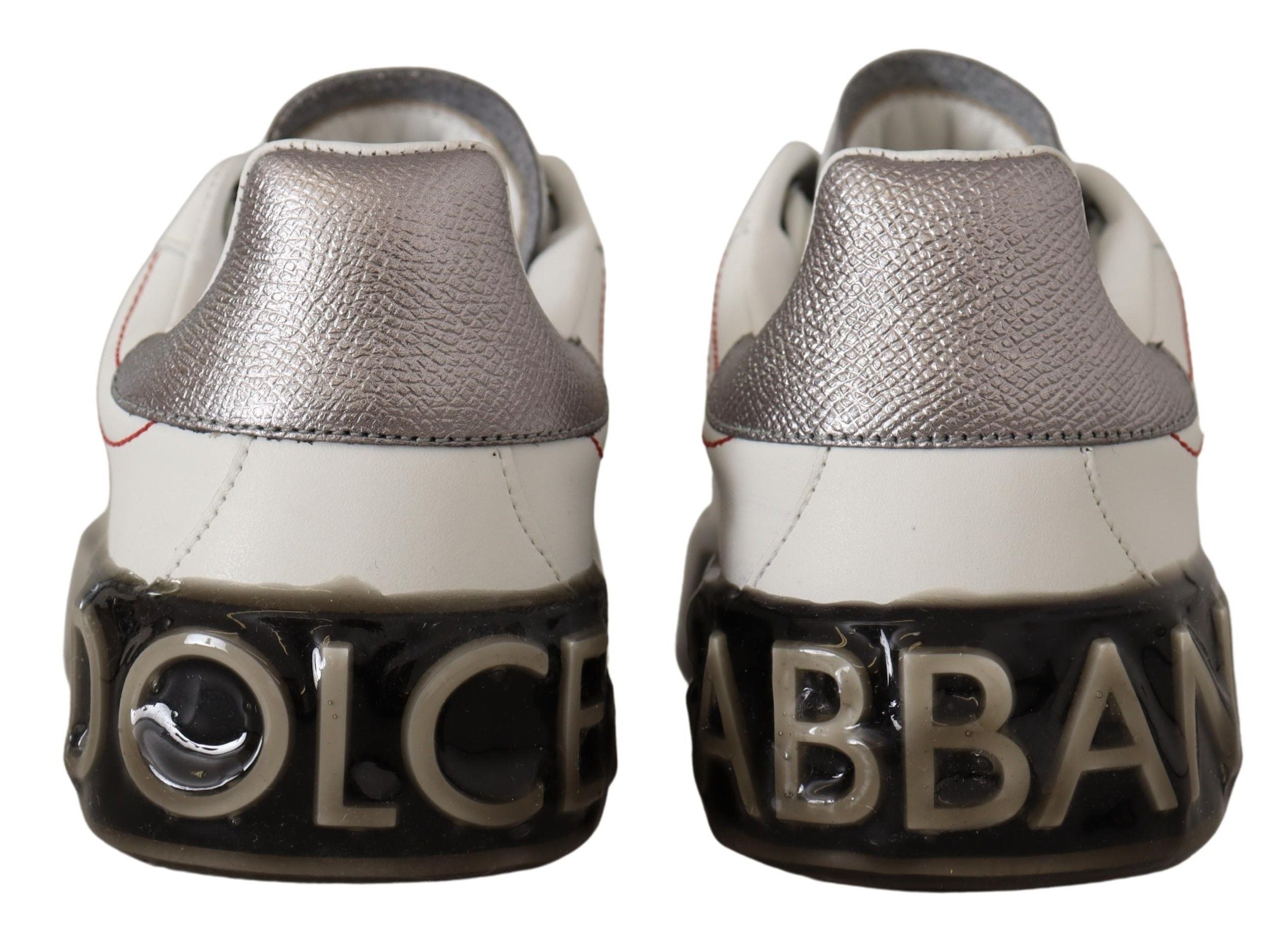 Dolce & Gabbana Elegant White Leather Sneakers