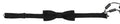 Dolce & Gabbana Exclusive Silk Patterned Black Bow Tie