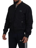 Chaqueta bomber negra elegante de Dolce & Gabbana