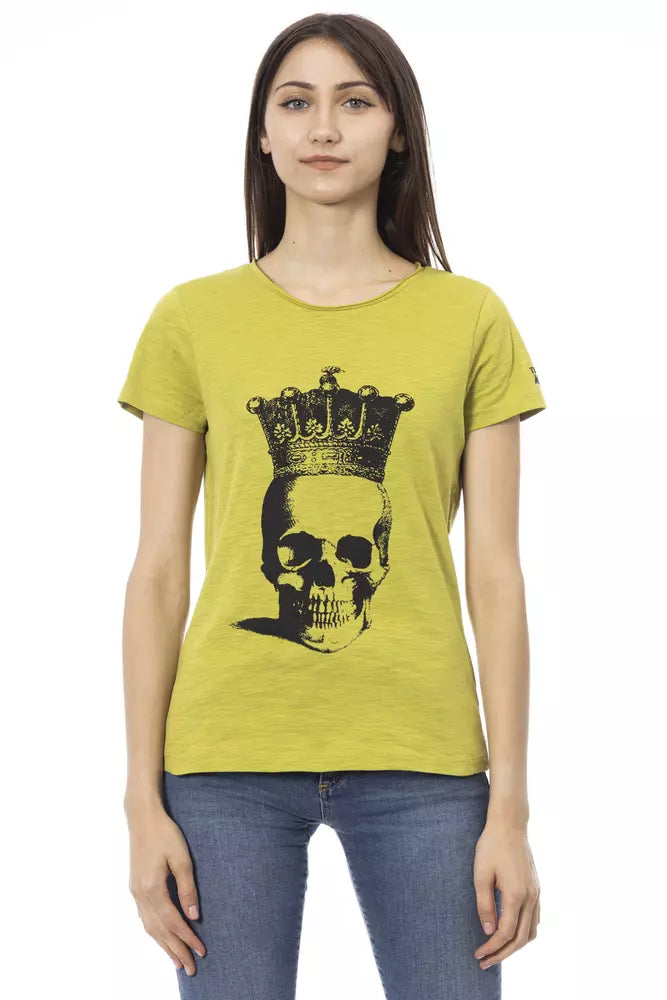 Trussardi Action Green Cotton Women T-Shirt