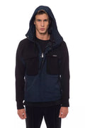 Nicolo Tonetto Black Wool Men's Hooded Jacket