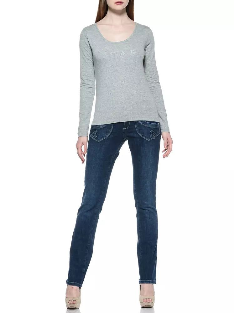 Ungaro Fever Blue Cotton Women's Jeans