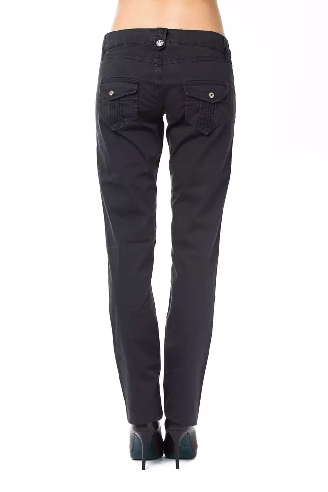 Ungaro Fever Blue Cotton Women Pant