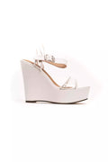 Péché Originel White Polyethylene Women's Wedge Sandal