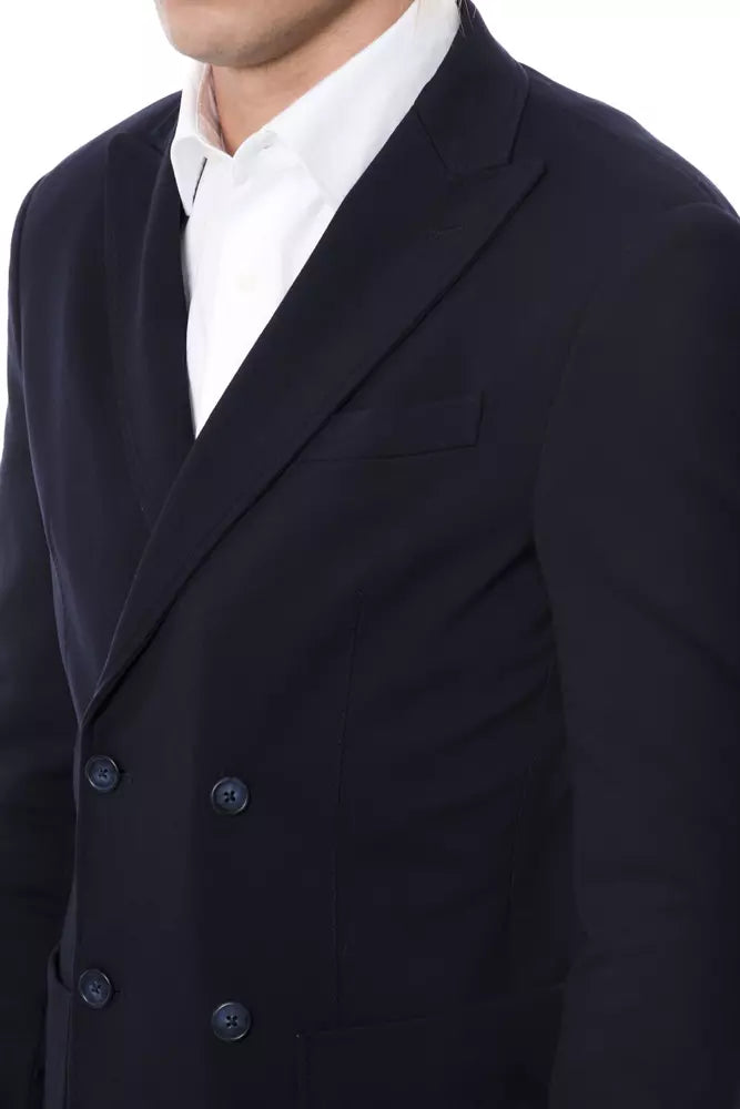 Americana de Viscosa Azul Verri para Hombre