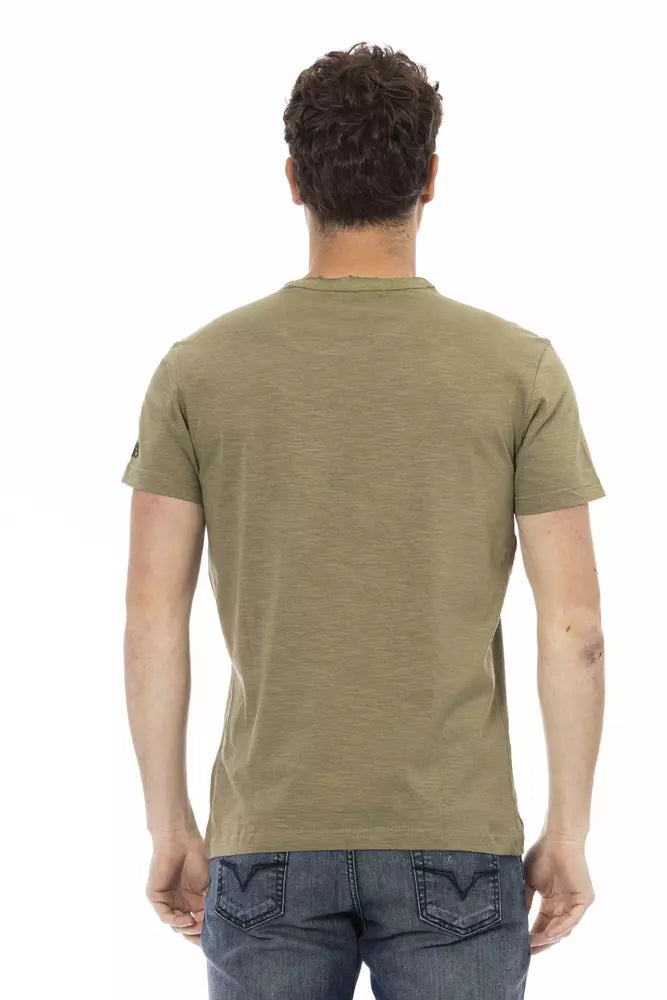 Camiseta Trussardi Action de Algodón Verde para Hombre